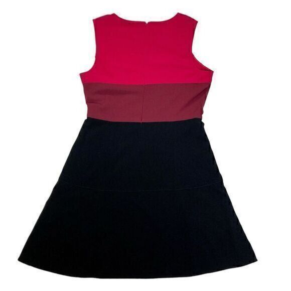 Calvin Klein Color Block A-line Dress Women L Career Business Casual Dinner Date - Picture 5 of 14